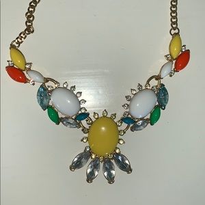 colorful statement necklace